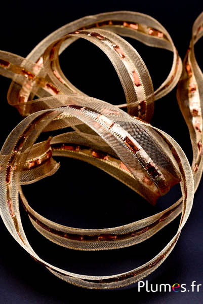 Ruban - largeur 23 mm - doré-bronze